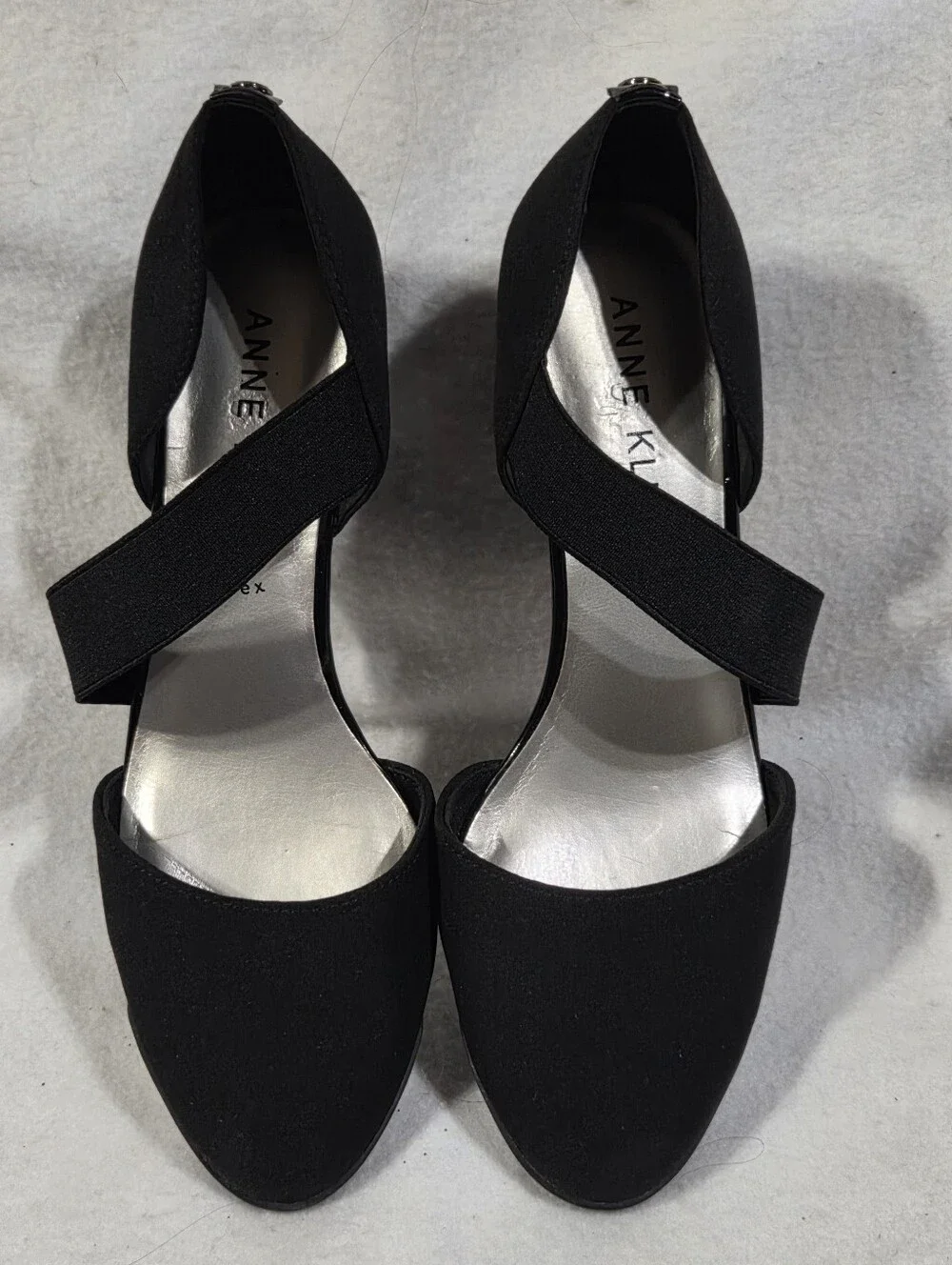Ann Klien Black Strapy Dress Shoe Size 8.5